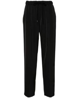 MM6 by Maison Margiela Pressed-Crease Trousers - Black