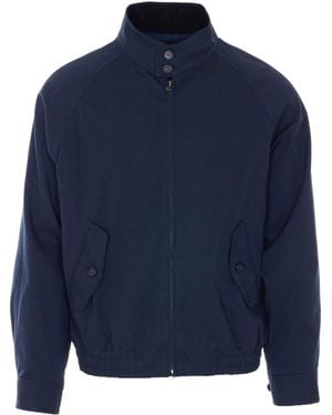 DUNST Zip-Up Stand Collar Jacket - Blue