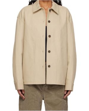 Studio Nicholson Long Sleeve Casual Jacket - Natural