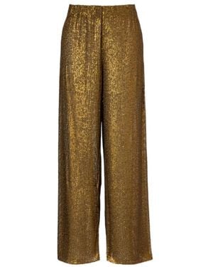 Norma Kamali Elephant High-Rise Wide-Leg Trousers - Natural