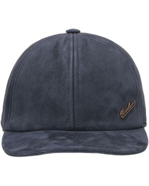 Borsalino Otis Suede Baseball Cap - Blue