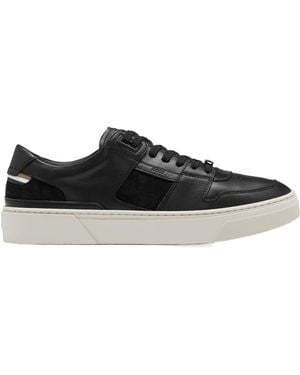 BOSS Leather Casual Sneakers - Black