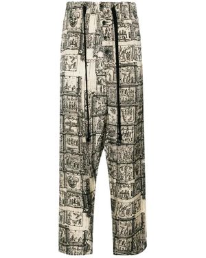 Uma Wang Waist Strap Casual Trousers - Multicolour