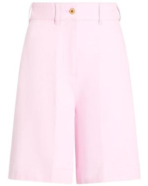 Patou High-Waist Bermuda Shorts - Pink