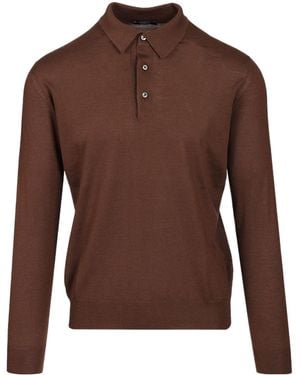 Fedeli Long-Sleeved Jumper - Brown