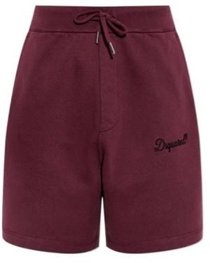 DSquared² Drawstring Shorts - Red