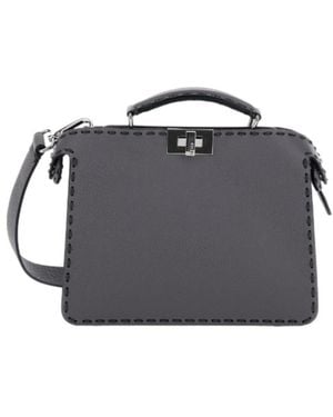 Fendi Small Peekaboo Tote Bag - Black