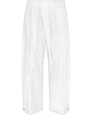 Jil Sander Drawstring Track Trousers - White