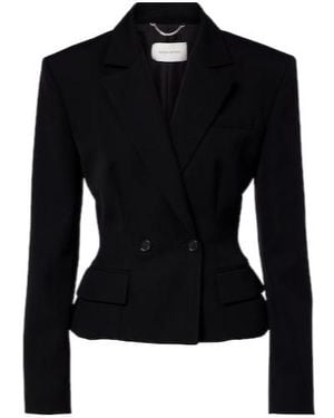 Magda Butrym Peplum Wool Blazer - Black