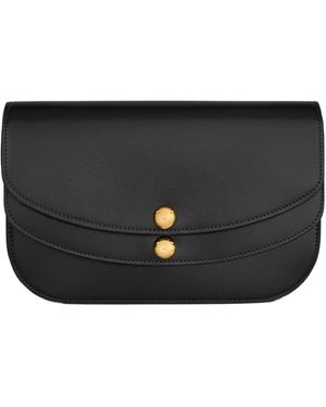 Celine Duo Wallet On Strap - Black