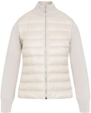 ジャケット MONCLER Women Jackets 1A00010 WHITE Elegant Cinched Down Jacket - Moncler | WE IN STYLE