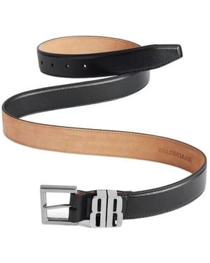 Balenciaga Bb Editor Belt - White