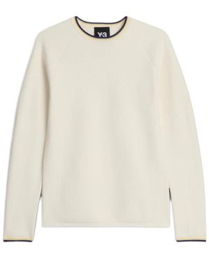Y-3 X Wales Bonner Raglan-Sleeve Sweater - White