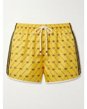 Gucci X Adidas Joint Series Shorts - Yellow