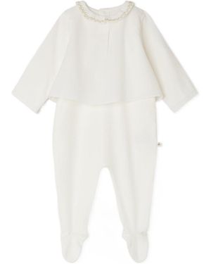 Bonpoint Sage Pajamas - White