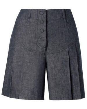 Fendi Light Chambray Shorts - Grey