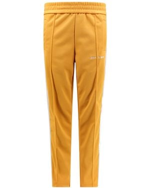Palm Angels Logo-Printed Elasticated Waist Track Trousers - Yellow