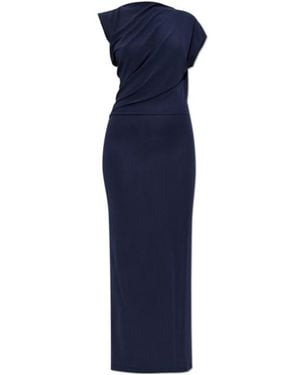 Cult Gaia Jona Draped Short-Sleeve Maxi Dress - Blue