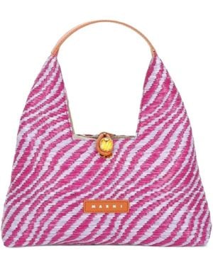 Marni Woven Tote Bag - Pink