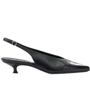 Aeyde Camila Slingback Heeled Court Shoes - Brown