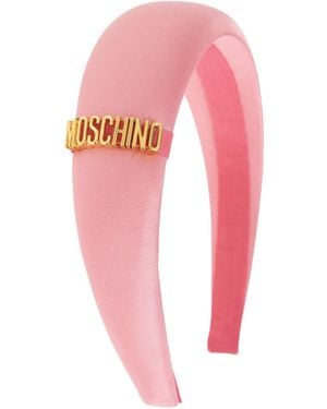 Moschino Logo Hair Accessories - Pink