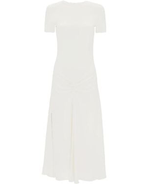Victoria Beckham Pleated Dress - White