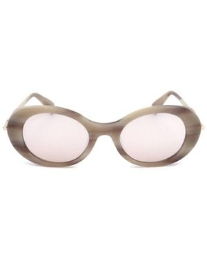 Max Mara Oval Frame Sunglasses - Pink