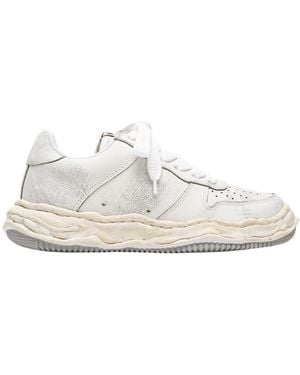 Maison Mihara Yasuhiro Wayne Og Sole Shrink Trainers - White