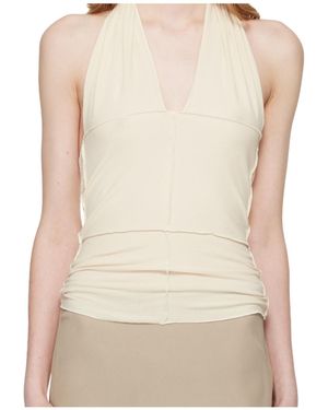 Baserange Sleeveless Halter Top - Natural