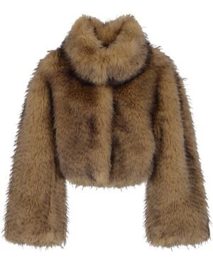 ROTATE BIRGER CHRISTENSEN Fur Coat - Brown