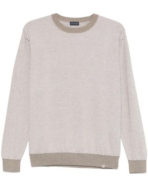 Paul & Shark Striped Sweater - White
