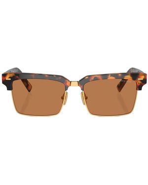Miu Miu Eyewear Square Frame Sunglasses - Brown