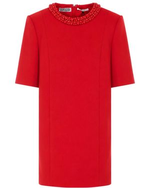 Essentiel Antwerp Short-Sleeved Dress - Red