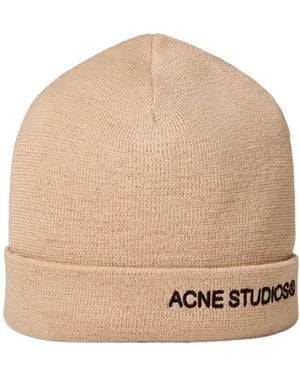 Acne Studios Logo Hat - Natural