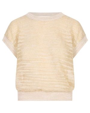 Peserico Short-Sleeved Crewneck Jumper - White