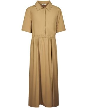 Herno Drawstring Shirt Dress - Natural