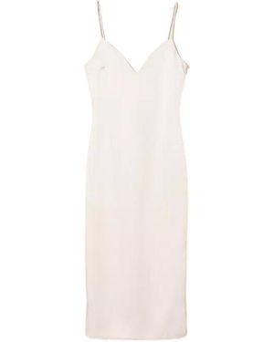 Twinset Long Duchesse Dress - White