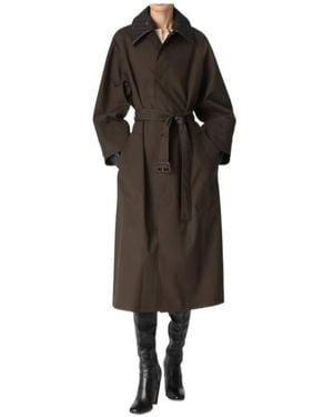 Bottega Veneta Cotton Trench Coat - Black