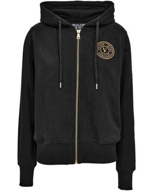 Versace Jeans Couture V-Emblem Hoodie - Black