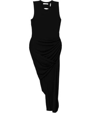 Helmut Lang Asymmetric Dress - Black