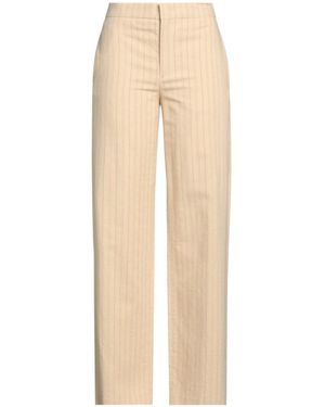 Isabel Marant High-Waisted Striped Wide-Leg Pants - Natural