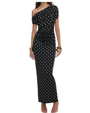 Self-Portrait Midi Dress - Black