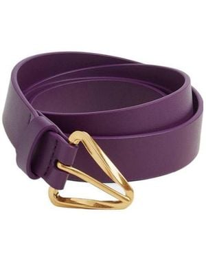 Bottega Veneta Logo Belt - Purple