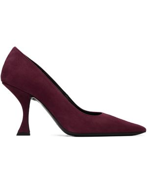 BY FAR Viva Suede High Heels - Purple