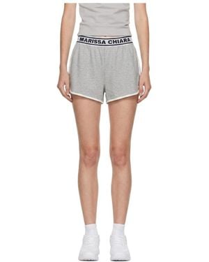 Marissa Chiara Elastic Waist Shorts - Grey