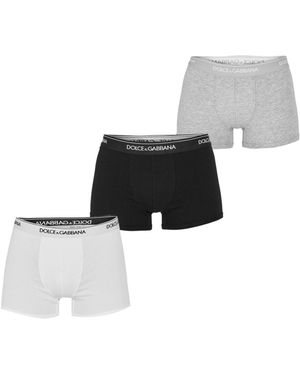 Dolce & Gabbana Threepack Boxer Briefs - White