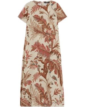 Weekend by Maxmara Revere Printed Dress - Natural