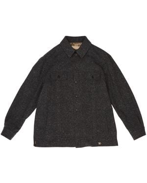Valentino Vlogo Plaque Button-Up Jacket - Black