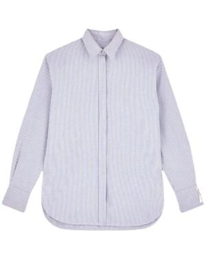Golden Goose Striped Buttoned Shirt - Purple