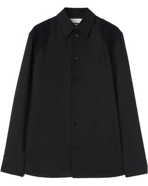 Jil Sander Long-Sleeved Lightweight Shirt - Black